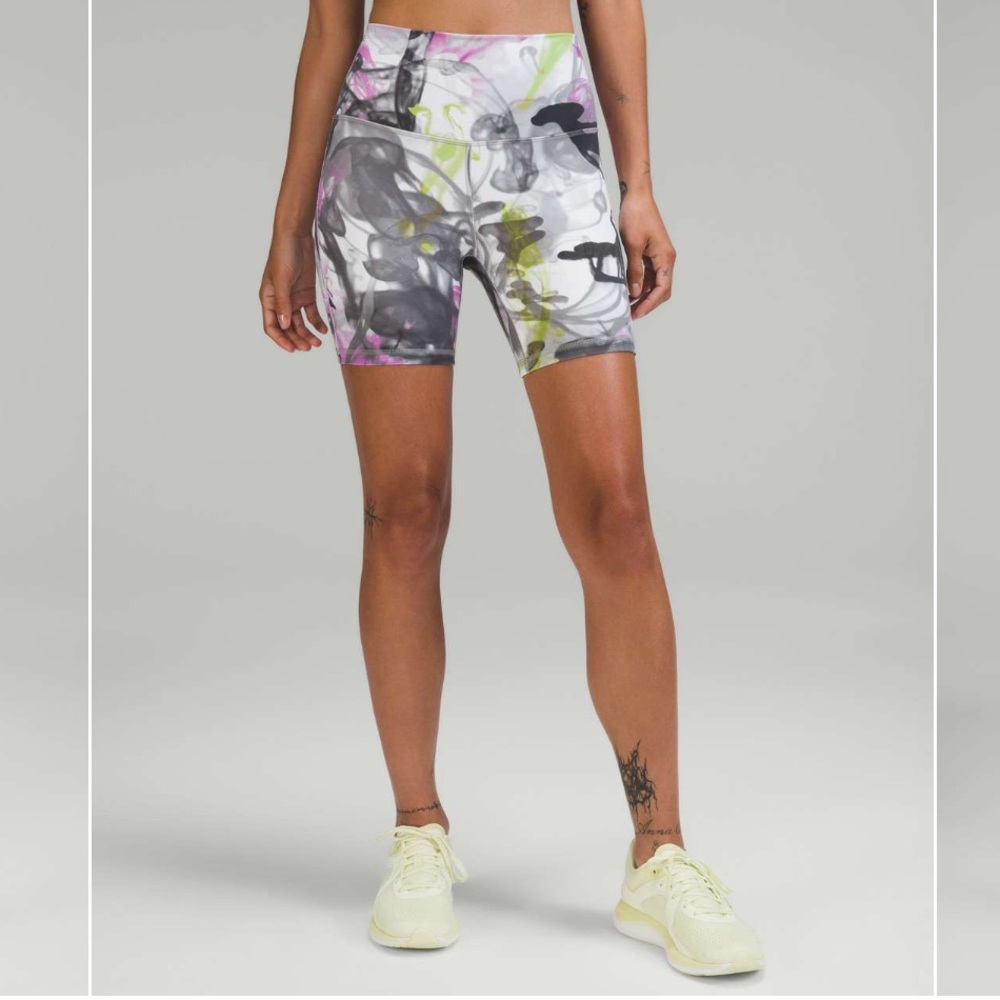NEW lululemon align shorts Unicorn Tears throwback print limited edition